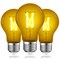 Luxrite A19 LED Edison Yellow Light Bulbs 4.5W 60W Equivalent Clear Glass E26 Base, 3PK LR21725-3PK - alternate 1